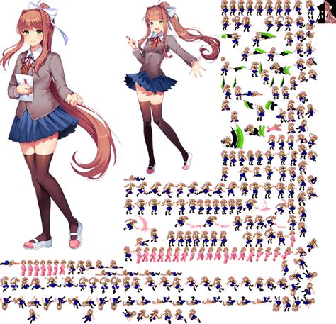 doki doki literature club sprites|PC / Computer .